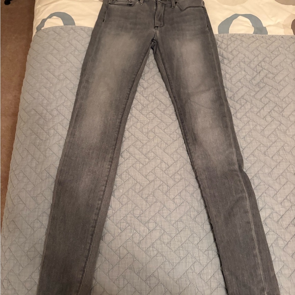 Black Orchid Women's Grey Skinny Jeans - Washed Charcoal